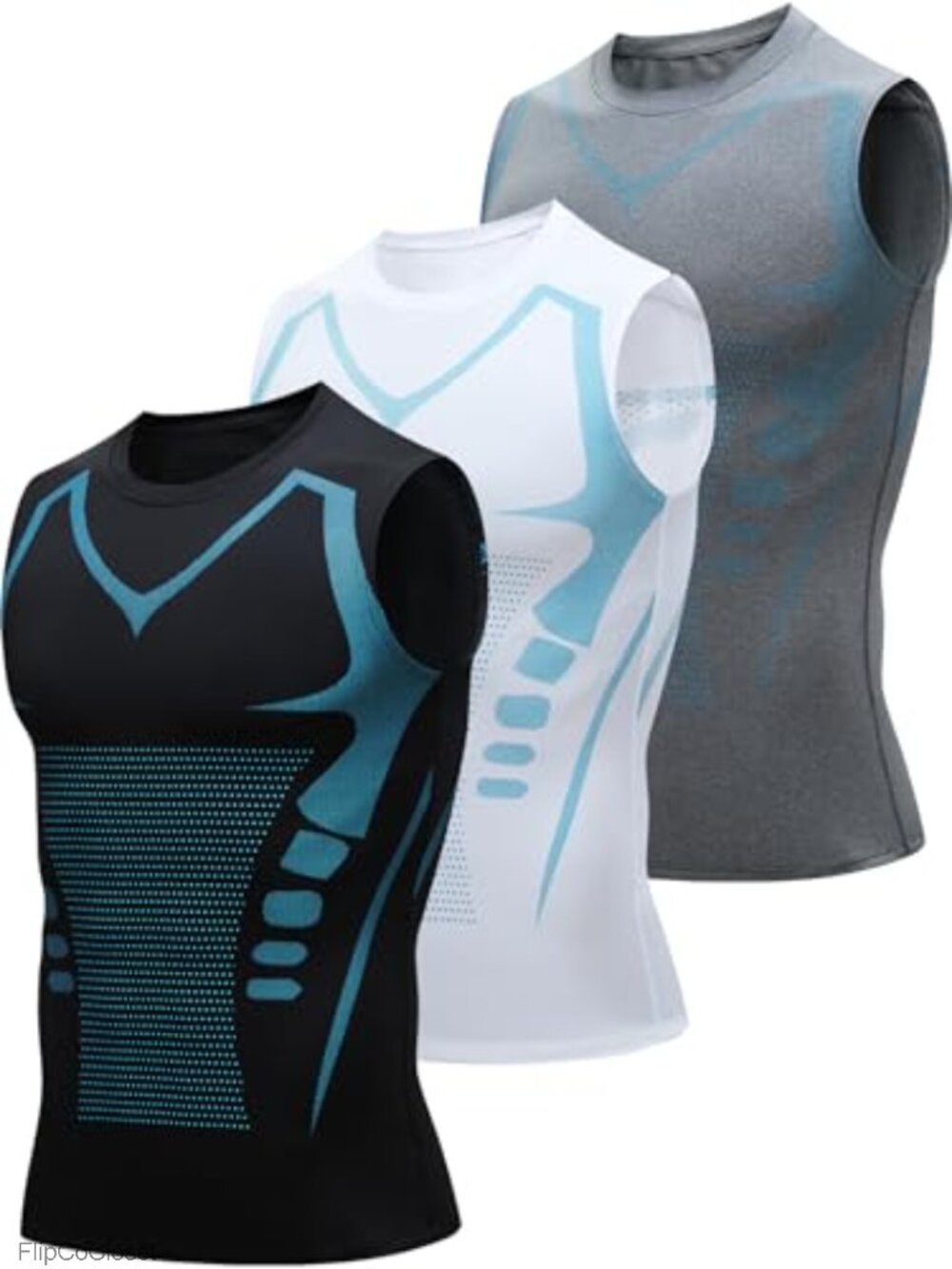 Men's Dry Fit Tank Tops Sleeveless Muscle Workout Gym Shirts